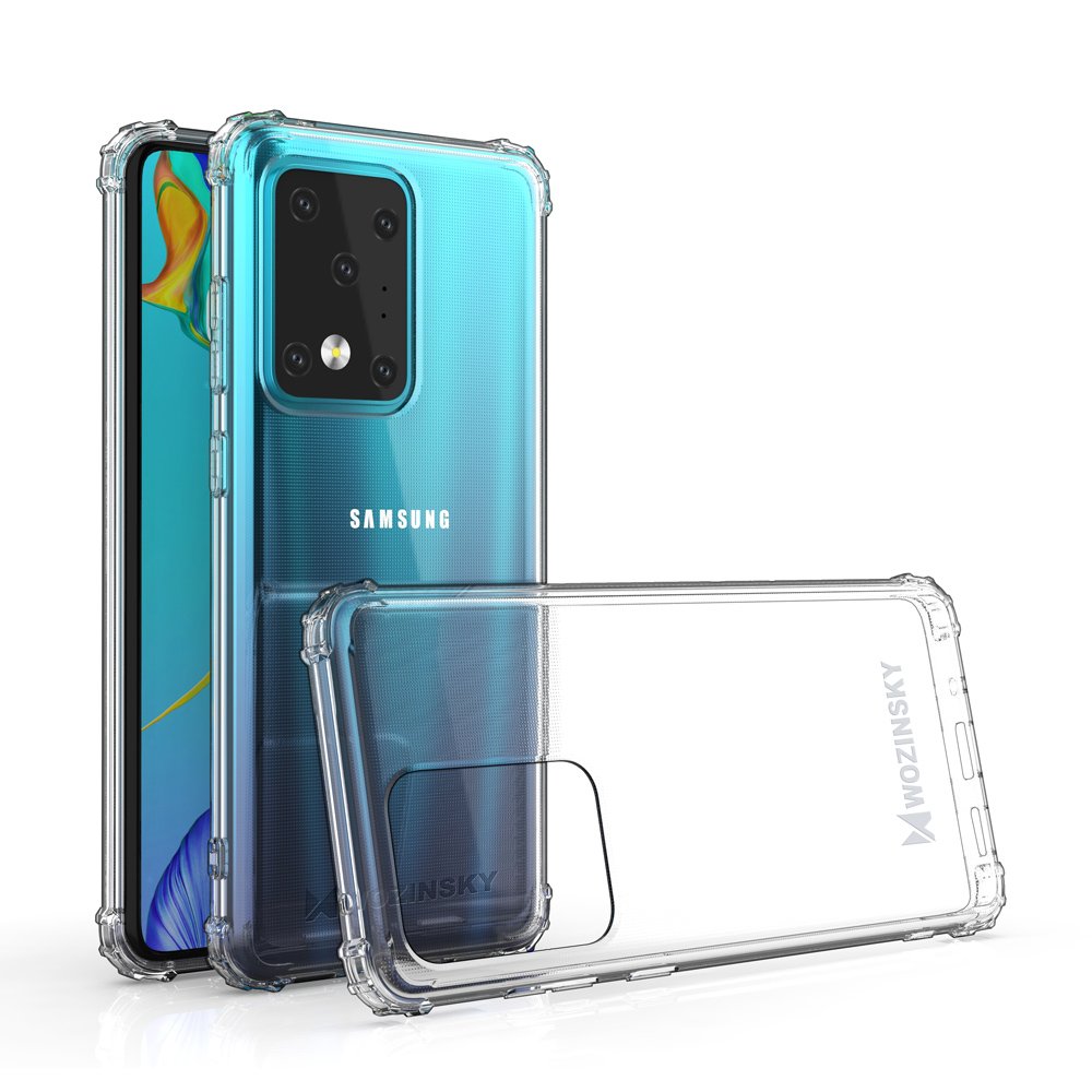 Pokrowiec silikonowy Anti Shock przeroczysty Samsung galaxy S20 Ultra / 2