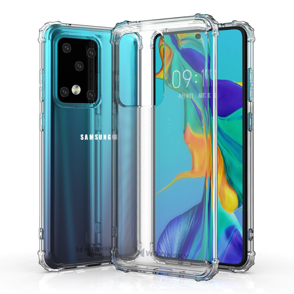 Pokrowiec silikonowy Anti Shock prze�roczysty Samsung galaxy S20 Ultra / 3