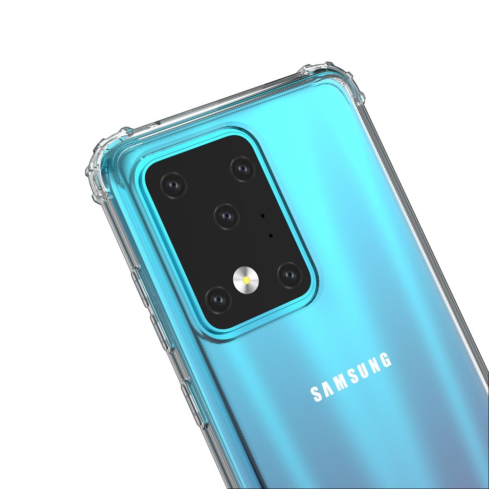 Pokrowiec silikonowy Anti Shock przeroczysty Samsung galaxy S20 Ultra / 8