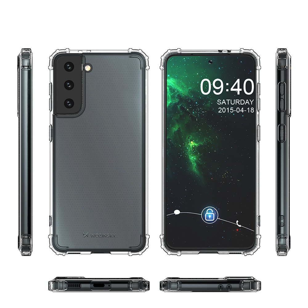 Pokrowiec silikonowy Anti Shock przeźroczysty Samsung Galaxy S21 5G / 8 Pokrowiec silikonowy Anti Shock przeźroczysty Samsung Galaxy S21 5G / 8