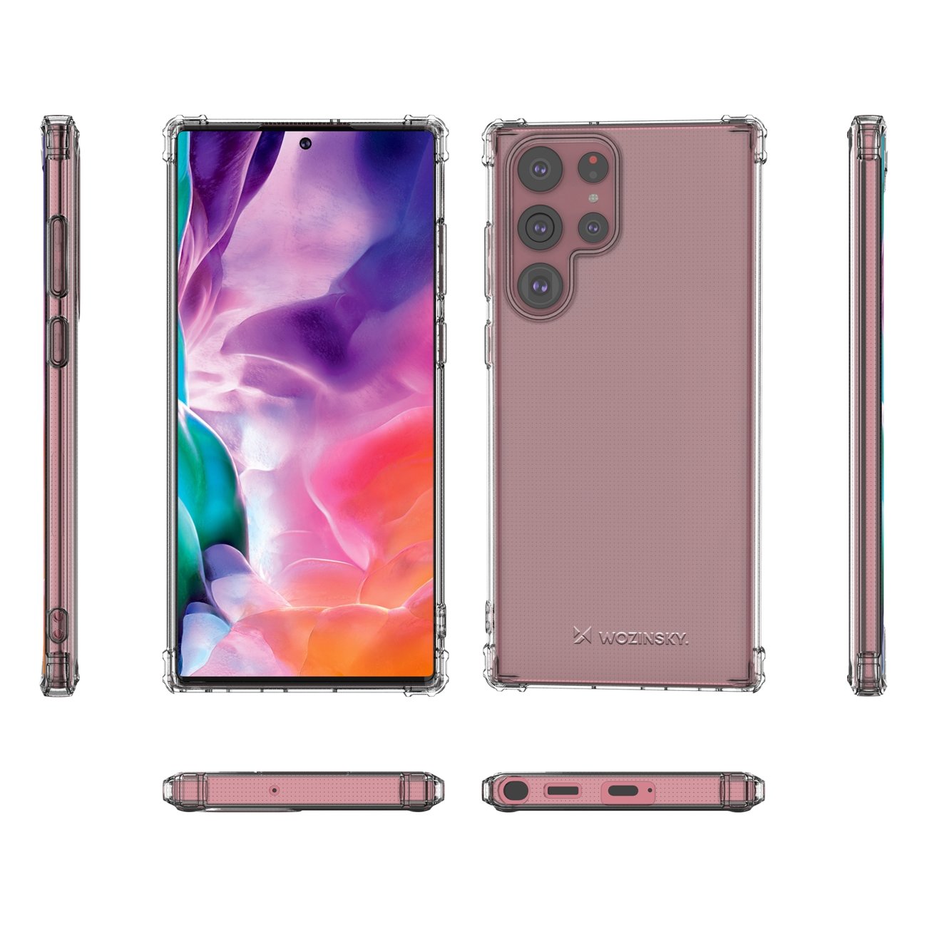 Pokrowiec silikonowy Anti Shock prze�roczysty Samsung Galaxy S22 Ultra / 9