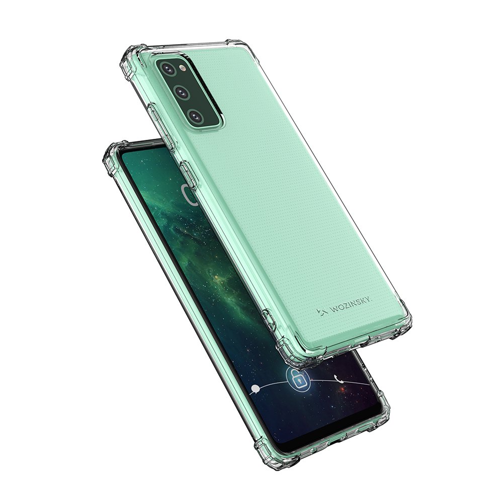 Pokrowiec silikonowy Anti Shock prze�roczysty Samsung S20 LITE / 4