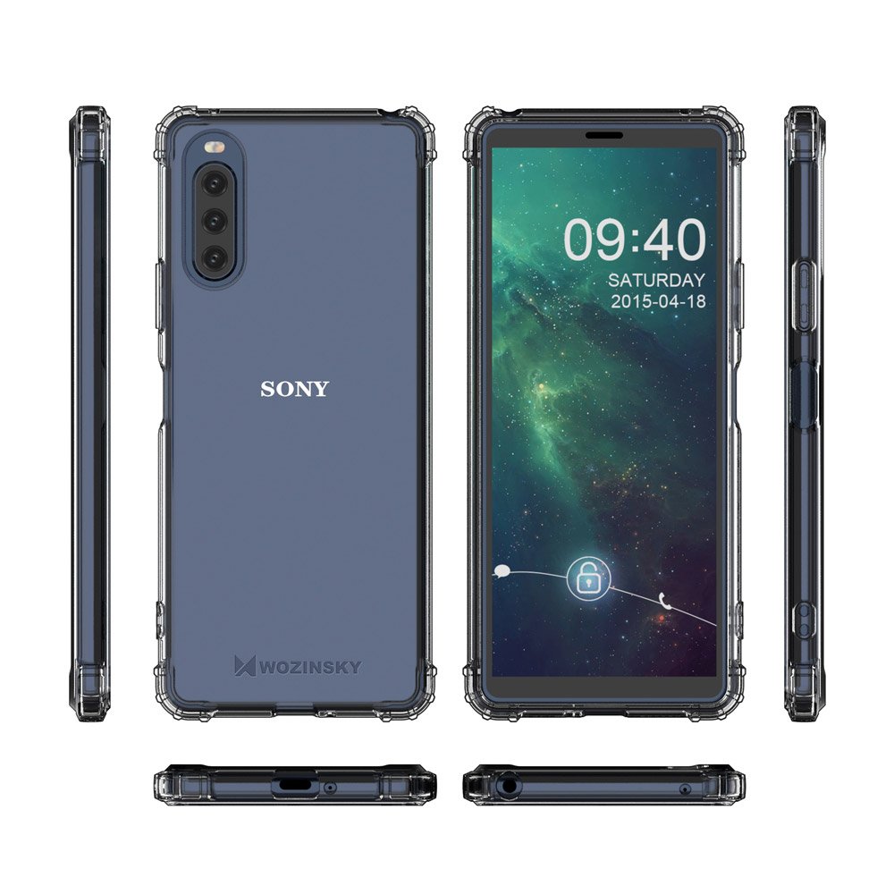 Pokrowiec silikonowy Anti Shock prze�roczysty Sony Xperia 10 II / 9