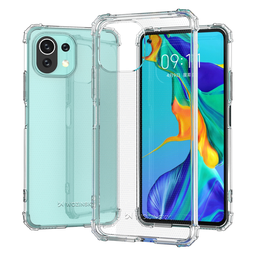 Pokrowiec silikonowy Anti Shock prze�roczysty Xiaomi Mi 11 Lite 5G / 2