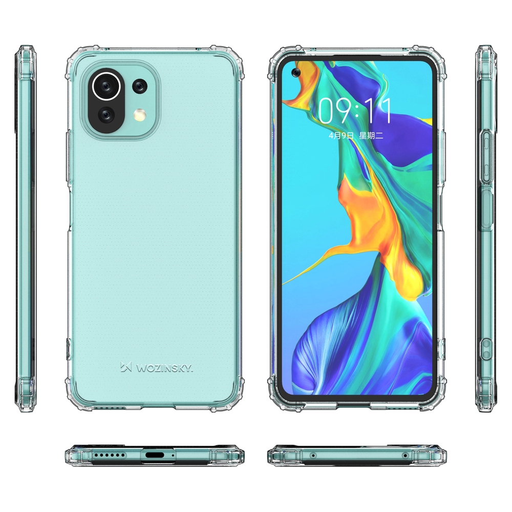 Pokrowiec silikonowy Anti Shock prze�roczysty Xiaomi Mi 11 Lite 5G / 9