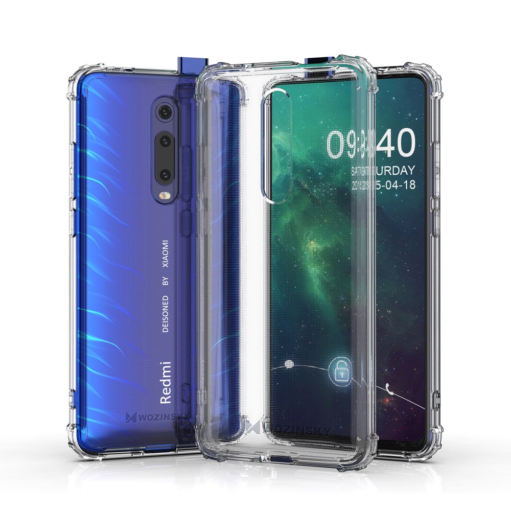 Pokrowiec silikonowy Anti Shock prze�roczysty Xiaomi Mi 9T / 3