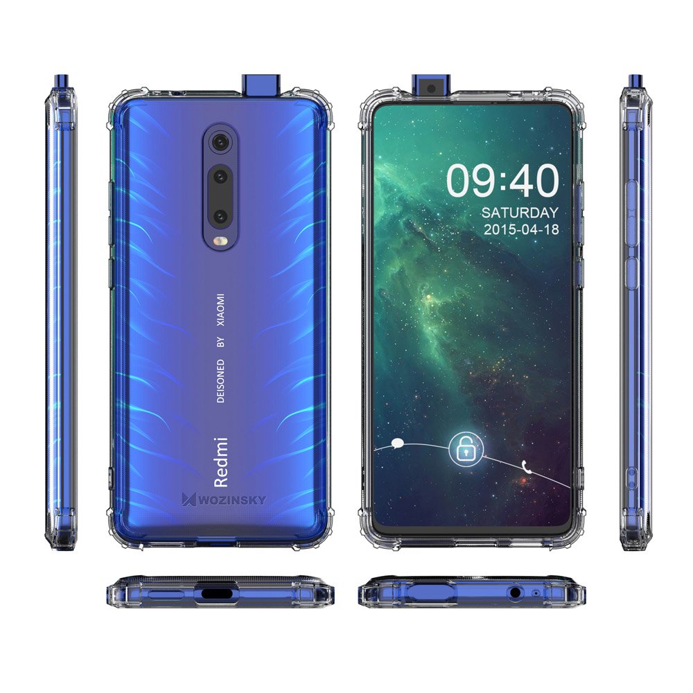 Pokrowiec silikonowy Anti Shock prze�roczysty Xiaomi Mi 9T / 9