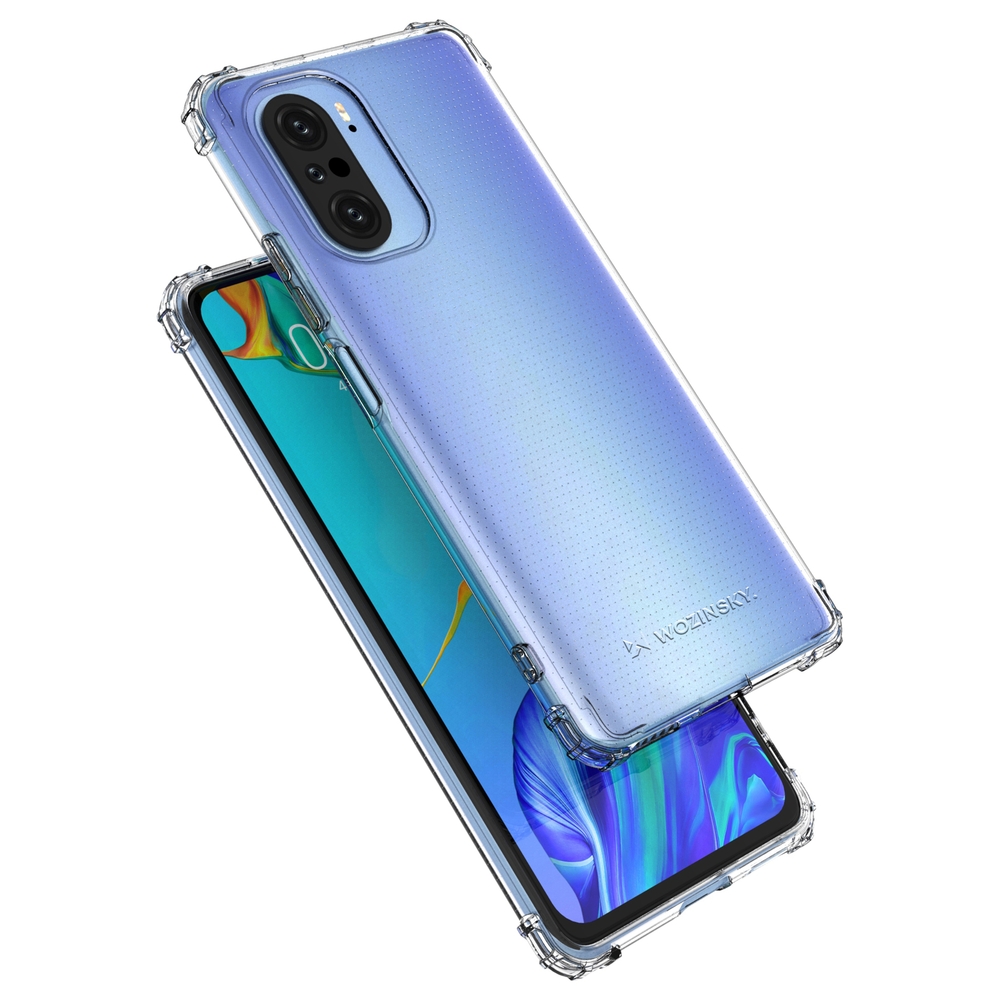 Pokrowiec silikonowy Anti Shock przeźroczysty Xiaomi POCO F3 / 8 Pokrowiec silikonowy Anti Shock przeźroczysty Xiaomi POCO F3 / 8
