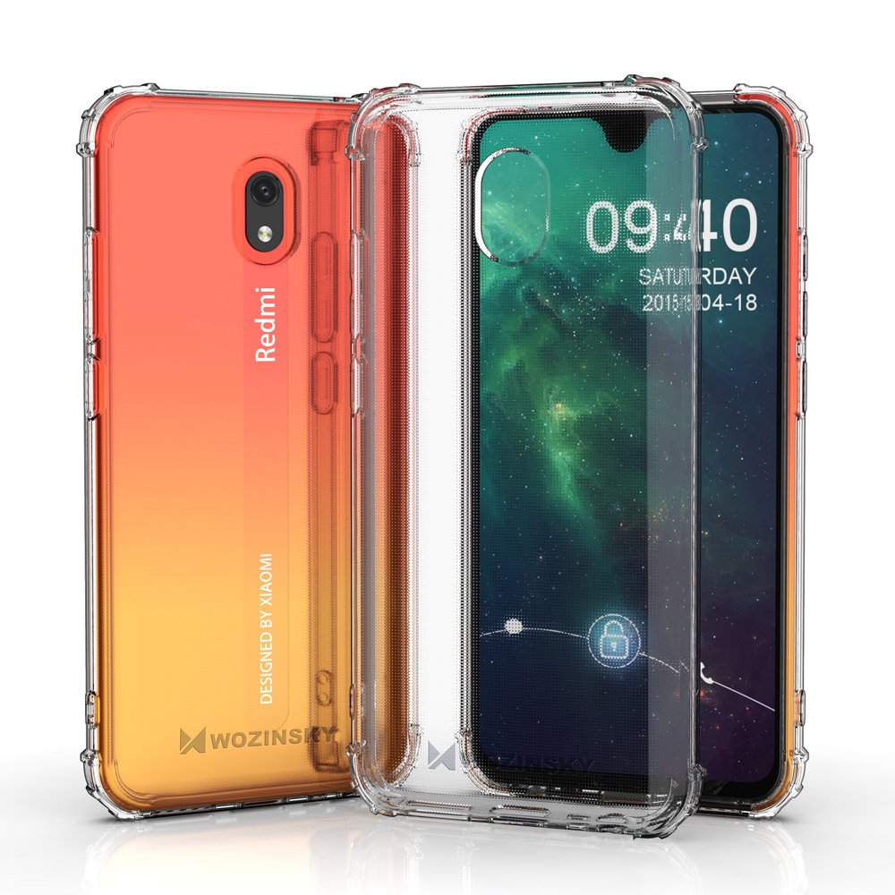 Pokrowiec silikonowy Anti Shock prze�roczysty Xiaomi Redmi 8 / 3