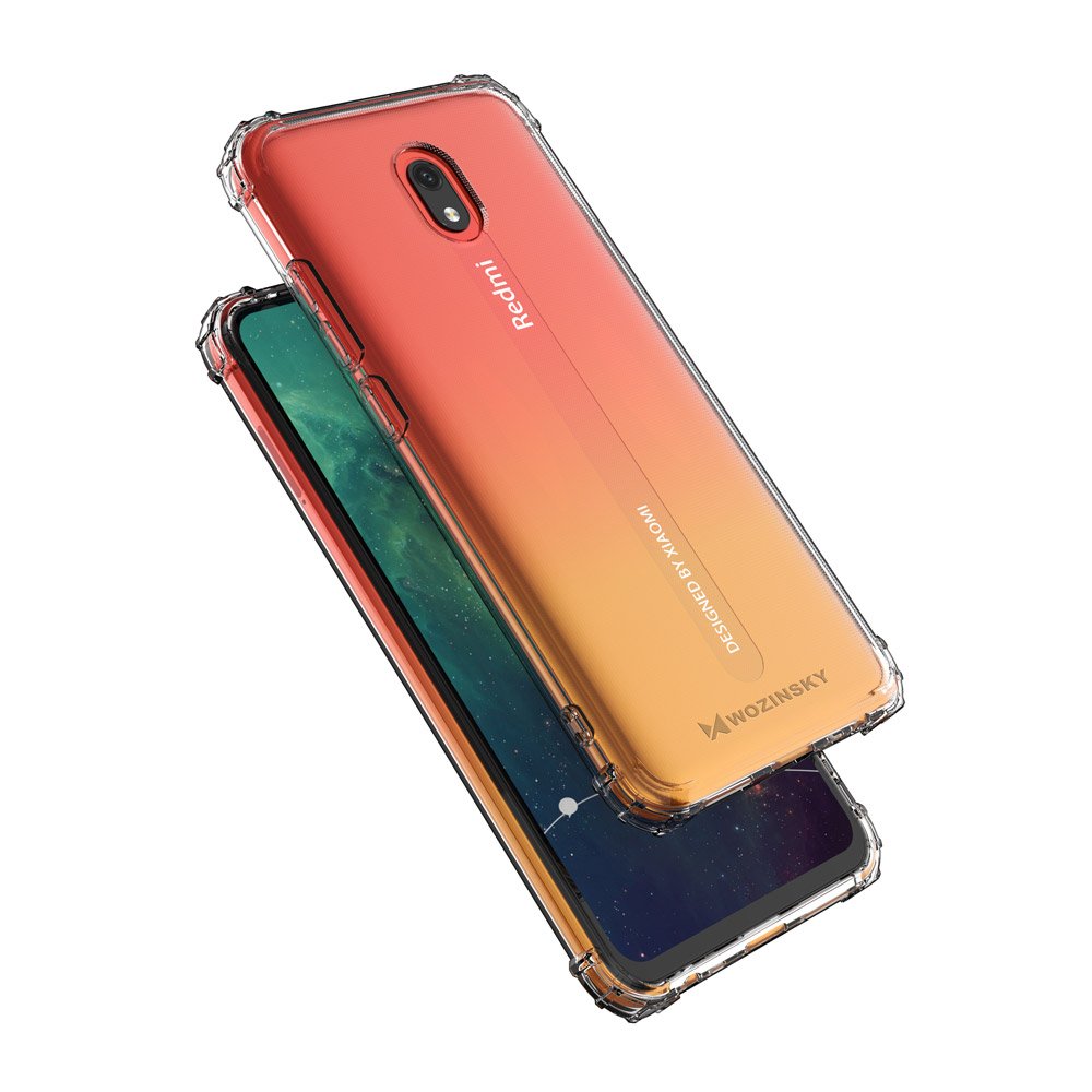 Pokrowiec silikonowy Anti Shock przeźroczysty Xiaomi Redmi 8A / 6 Pokrowiec silikonowy Anti Shock przeźroczysty Xiaomi Redmi 8A / 6