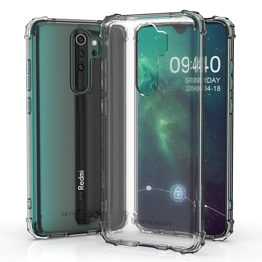 Pokrowiec silikonowy Anti Shock prze�roczysty Xiaomi Redmi 9 / 3