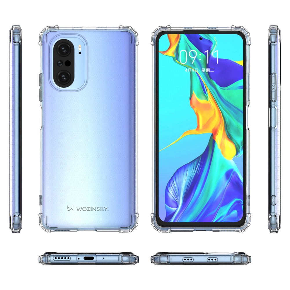 Pokrowiec silikonowy Anti Shock prze�roczysty Xiaomi Redmi K40 Pro / 9