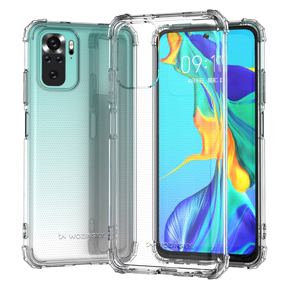 Pokrowiec silikonowy Anti Shock prze�roczysty Xiaomi Redmi Note 10S / 2