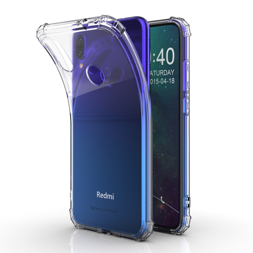 Pokrowiec silikonowy Anti Shock prze�roczysty Xiaomi Redmi Note 7 / 9