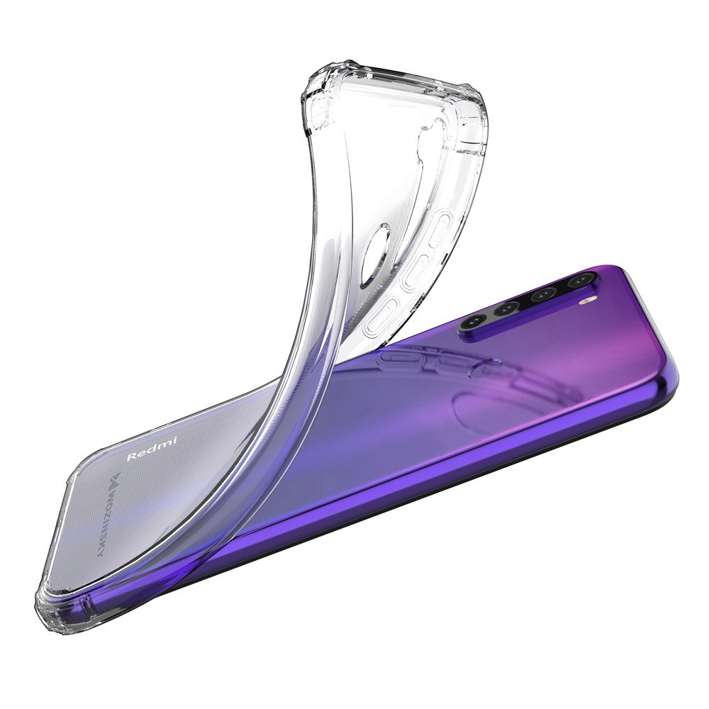 Pokrowiec silikonowy Anti Shock prze�roczysty Xiaomi Redmi Note 8T / 10