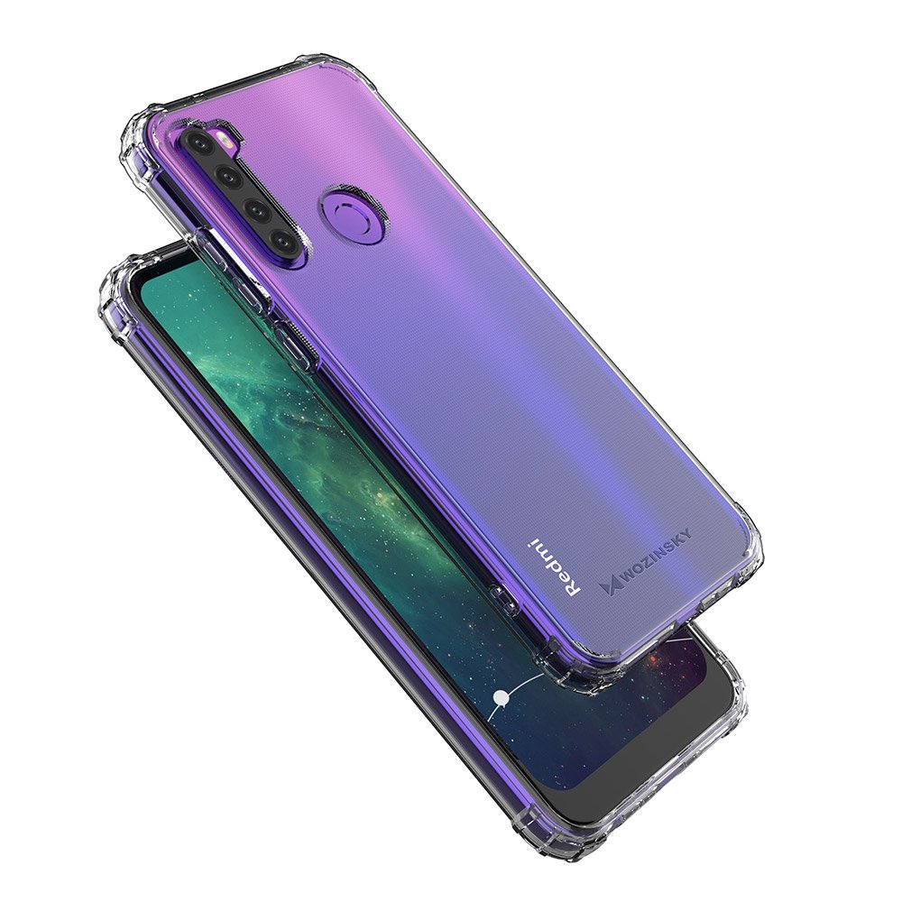 Pokrowiec silikonowy Anti Shock prze�roczysty Xiaomi Redmi Note 8T / 6