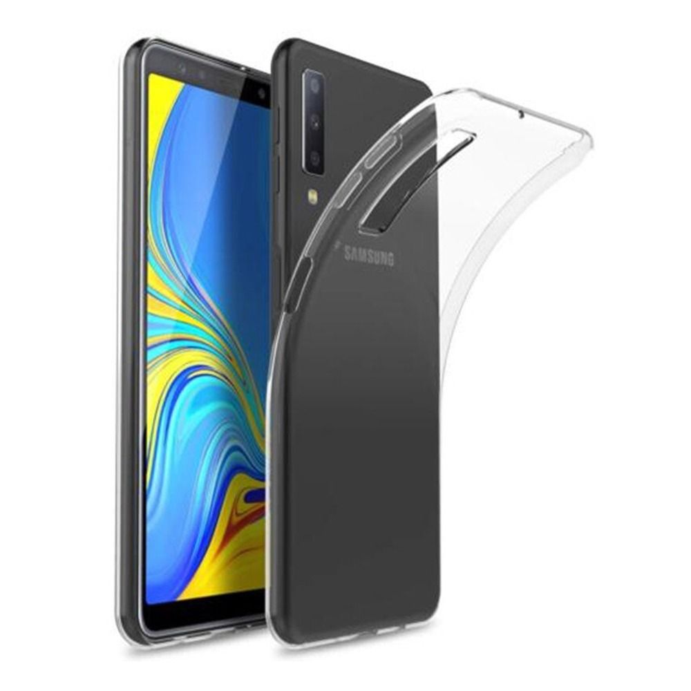 Pokrowiec silikonowy Back Case przeroczysty Samsung Galaxy A7 (2018)
