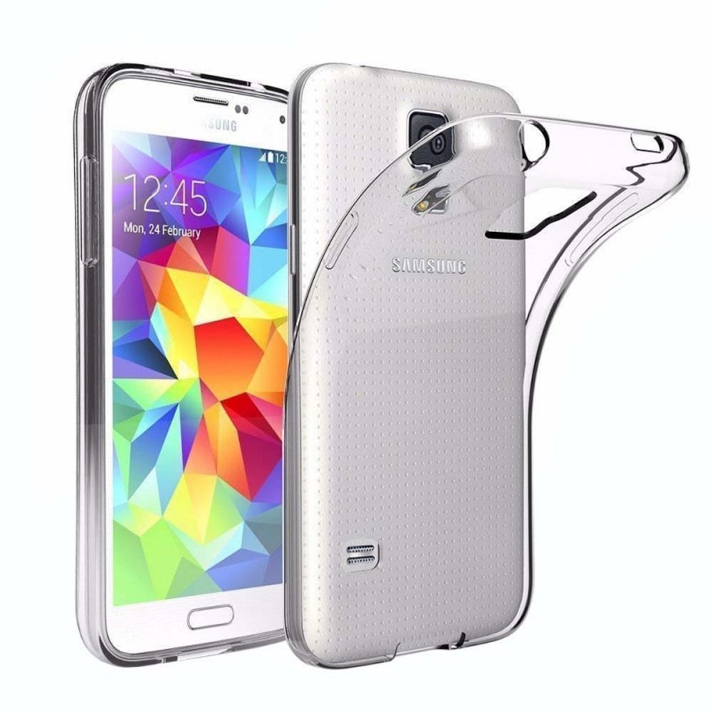 Pokrowiec silikonowy Back Case przeroczysty Samsung Galaxy S5