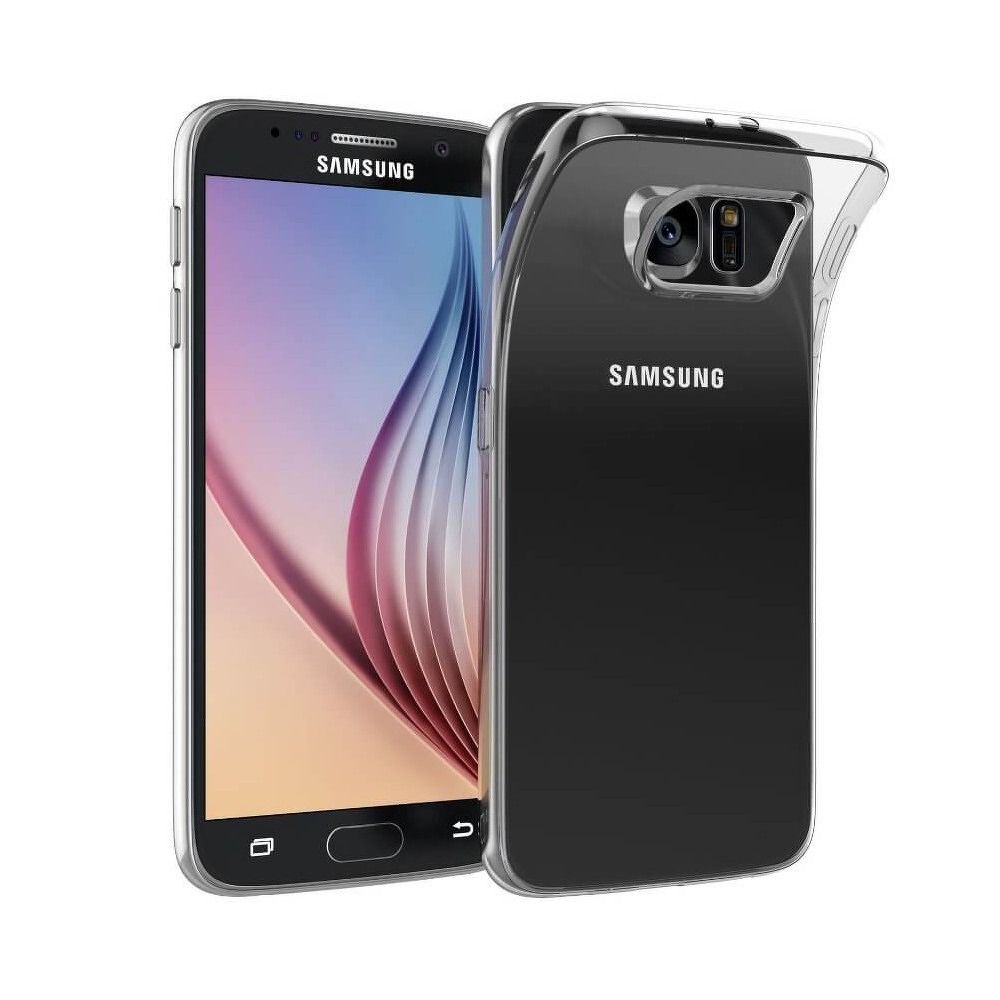 Pokrowiec silikonowy Back Case przeroczysty Samsung Galaxy S6