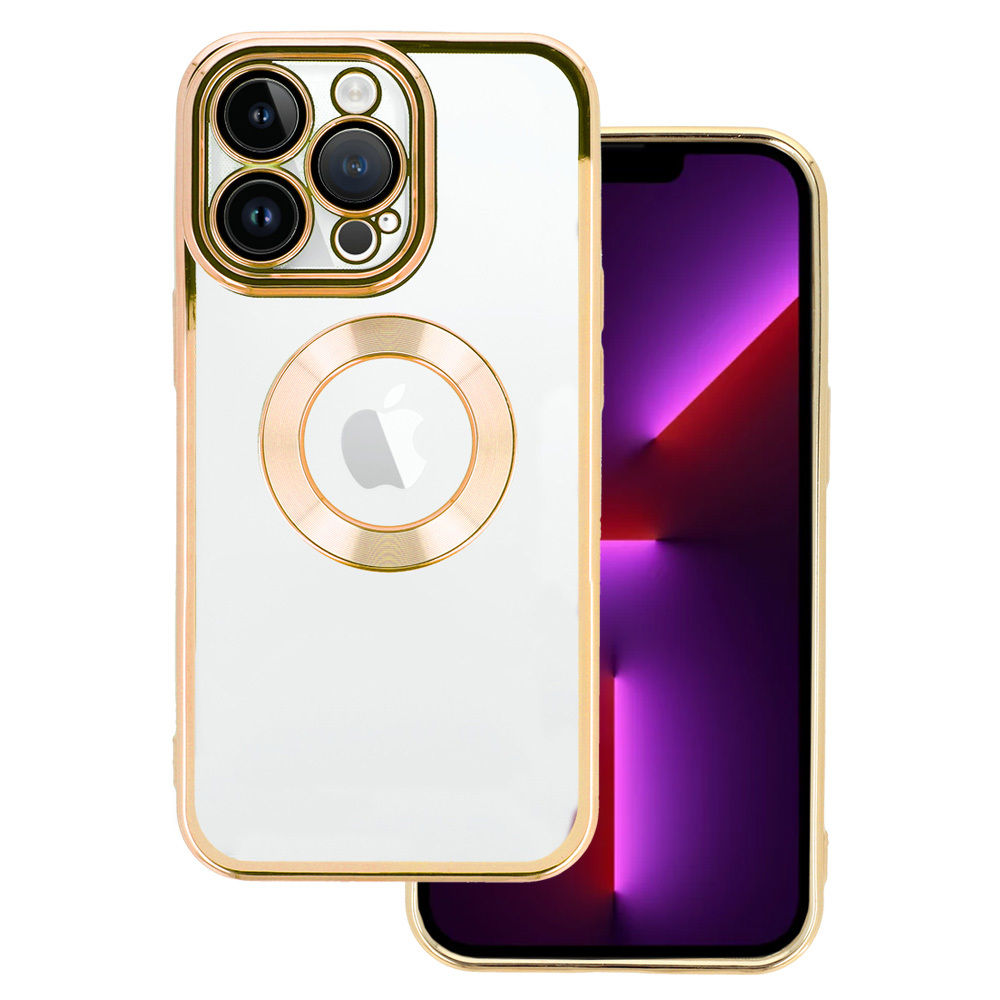 Pokrowiec silikonowy Beauty Clear Case zoty Apple iPhone 14 Pro Max