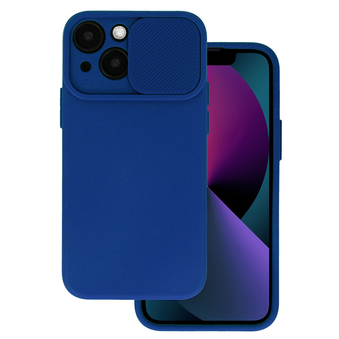 Pokrowiec silikonowy Camshield Soft granatowy Apple iPhone 7