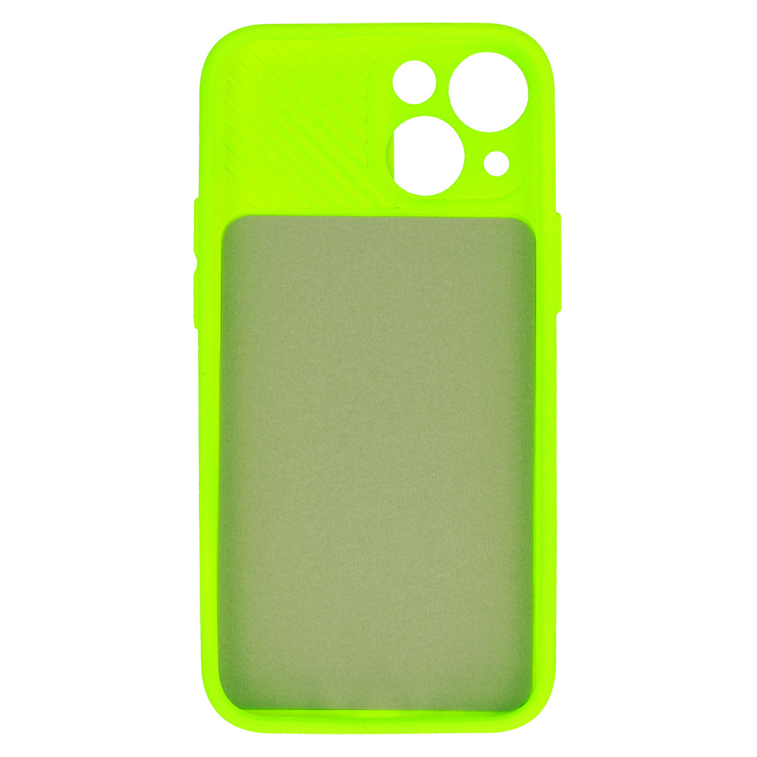 Pokrowiec silikonowy Camshield Soft limonkowy Apple iPhone 12 / 5