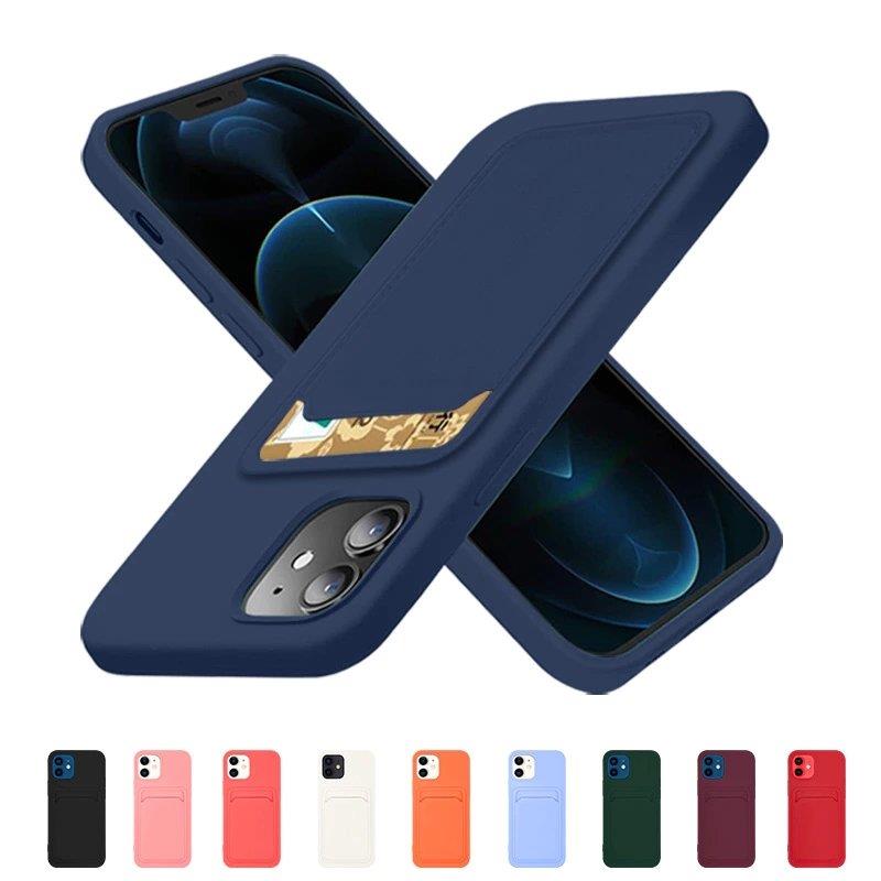 Pokrowiec silikonowy Card Case biay Samsung Galaxy A52S 5G / 11