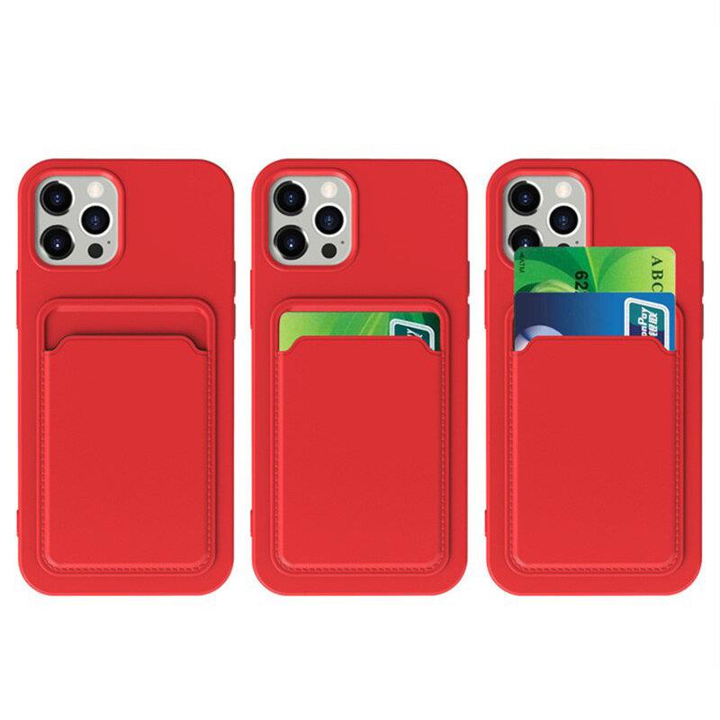 Pokrowiec silikonowy Card Case czerwony Apple iPhone 11 Pro / 3