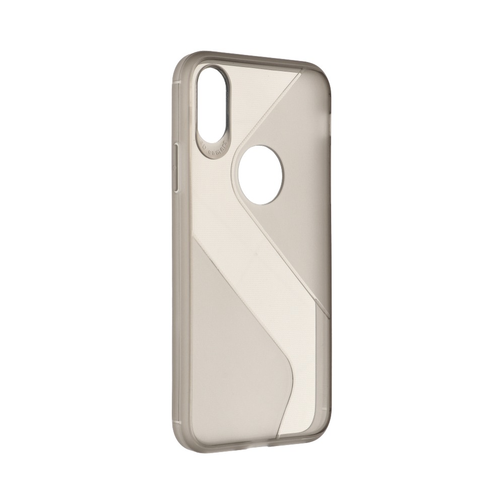 Pokrowiec silikonowy Forcell S-Case czarny Apple iPhone X / 2 Pokrowiec silikonowy Forcell S-Case czarny Apple iPhone X / 2
