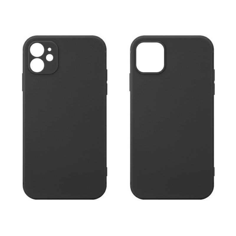 Pokrowiec silikonowy Fosca Case czarny Apple iPhone 11 6,1 cali / 2