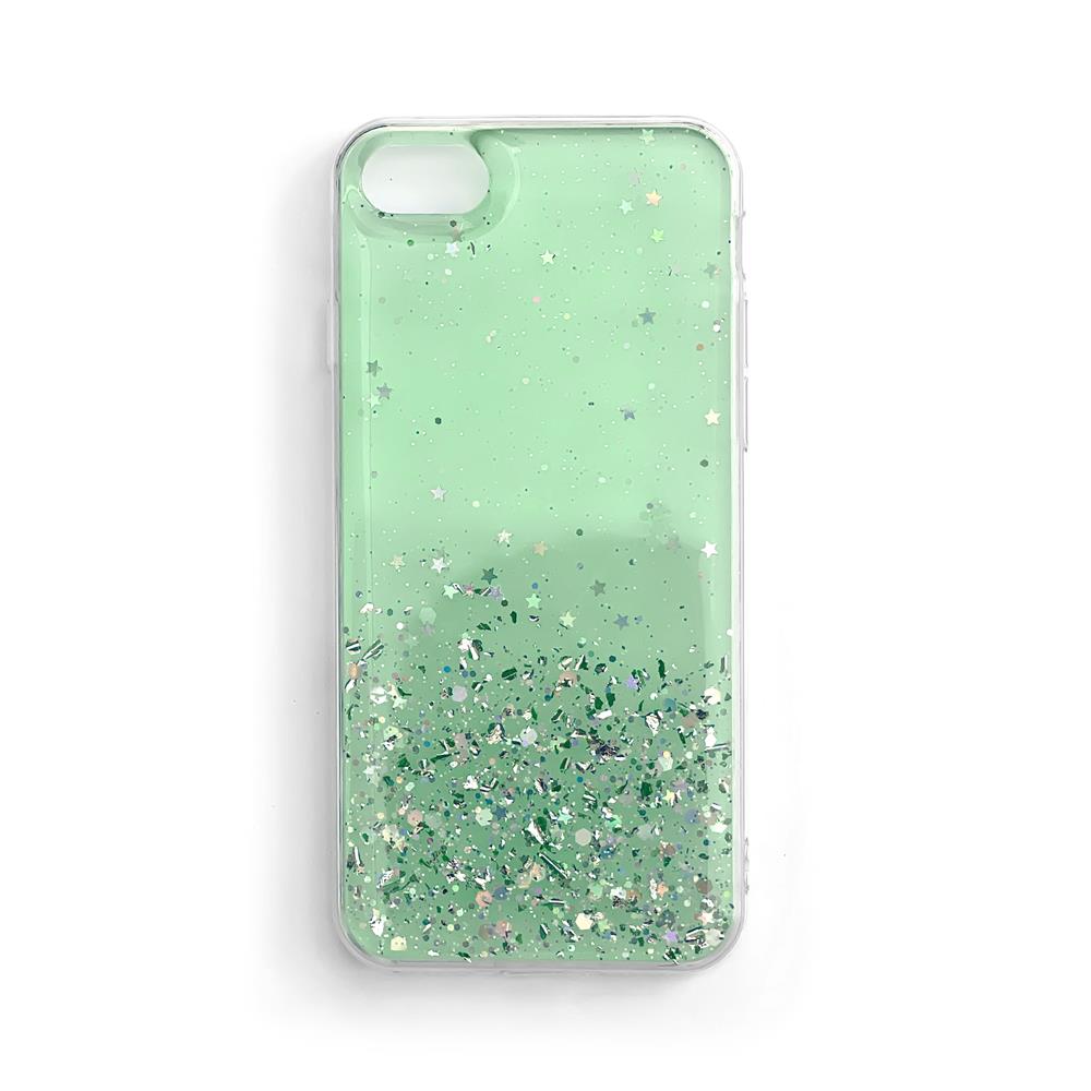 Pokrowiec silikonowy Glitter z brokatem zielony Poco F3