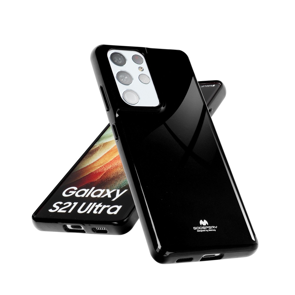 Pokrowiec silikonowy Jelly Mercury czarny Samsung Galaxy S22 Ultra / 4