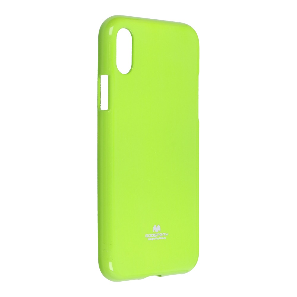 Pokrowiec silikonowy Jelly Mercury limonkowy Apple iPhone XS