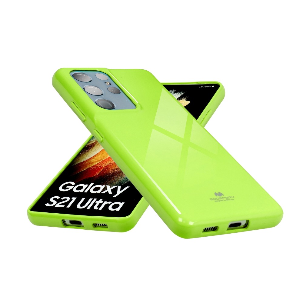 Pokrowiec silikonowy Jelly Mercury limonkowy Samsung Galaxy S22 Ultra / 4