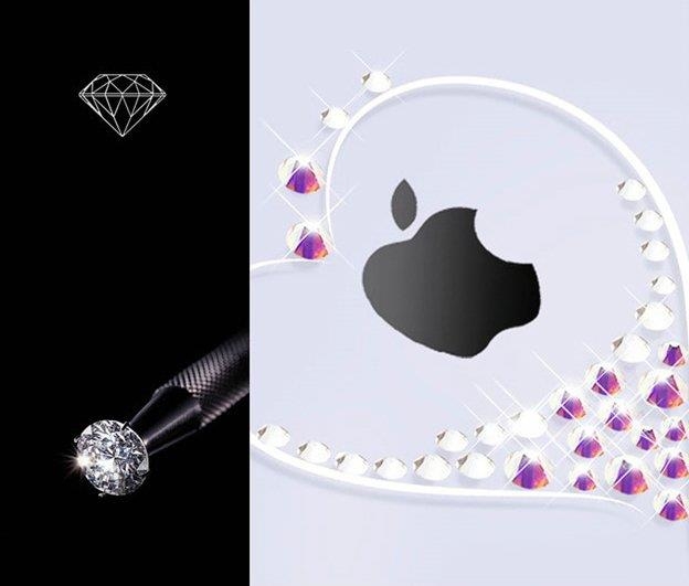 Pokrowiec silikonowy Kingxbar Wish Series z kryszta�ami Swarovskiego srebrny Apple iPhone XS / 4