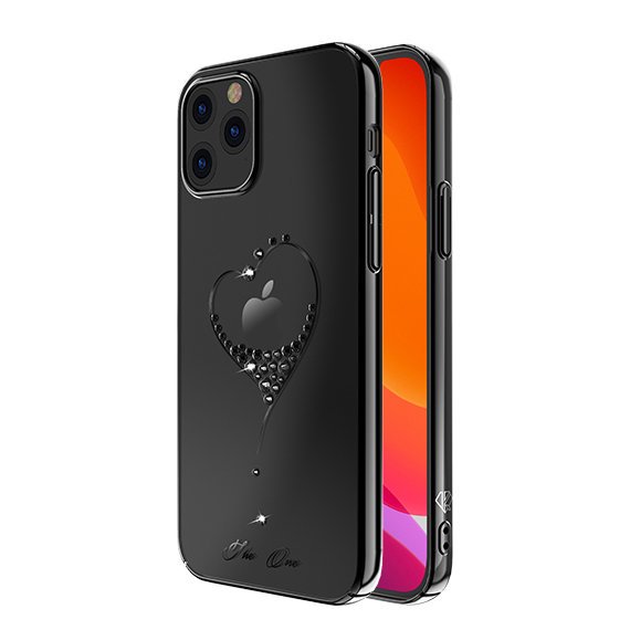 Pokrowiec silikonowy Kingxbar Wish Series z kryształami Swarovskiego czarny Apple iPhone 12 Pro / 2 Pokrowiec silikonowy Kingxbar Wish Series z kryształami Swarovskiego czarny Apple iPhone 12 Pro / 2