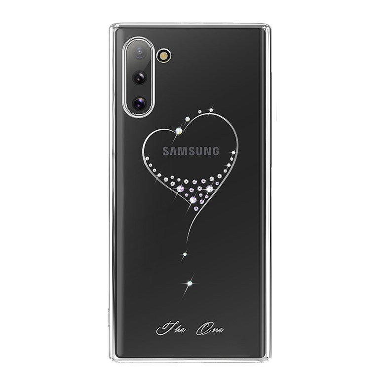 Pokrowiec silikonowy Kingxbar Wish Series z krysztaami Swarovskiego czarny Samsung Galaxy Note 10