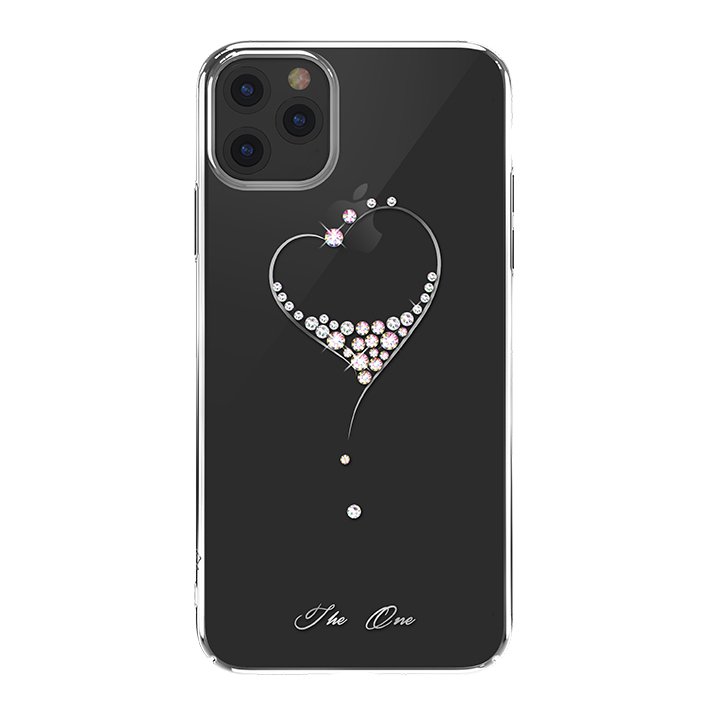 Pokrowiec silikonowy Kingxbar Wish Series z kryształami Swarovskiego srebrny Apple iPhone 11 Pro Pokrowiec silikonowy Kingxbar Wish Series z kryształami Swarovskiego srebrny Apple iPhone 11 Pro