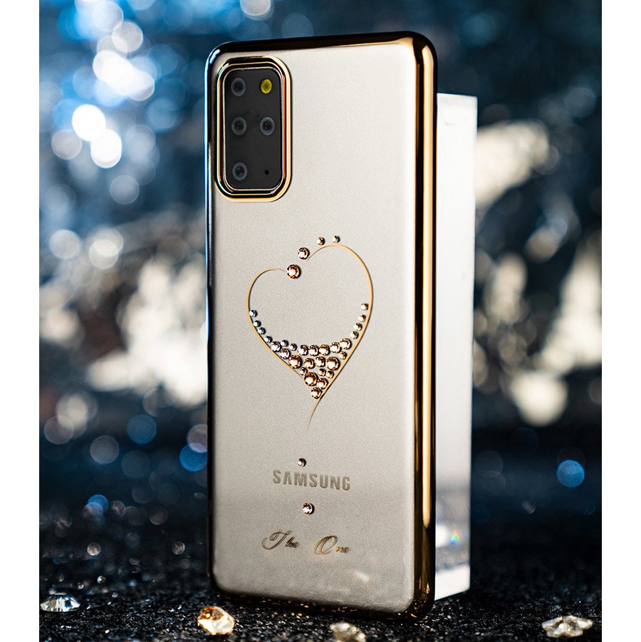 Pokrowiec silikonowy Kingxbar Wish Series z krysztaami Swarovskiego srebrny Samsung Galaxy S20 / 12