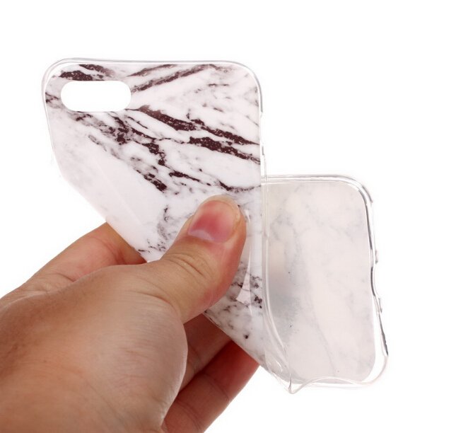 Pokrowiec silikonowy Marble marmur biay Apple iPhone XS / 7
