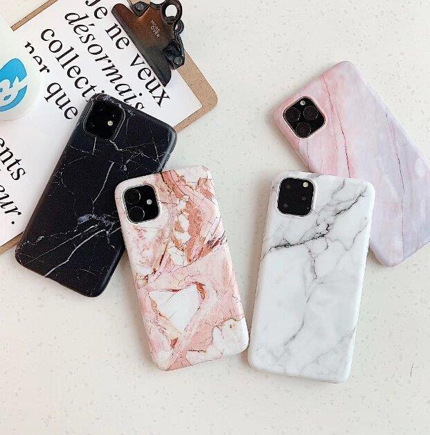 Pokrowiec silikonowy Marble marmur bia�y Samsung A52 4G / 3