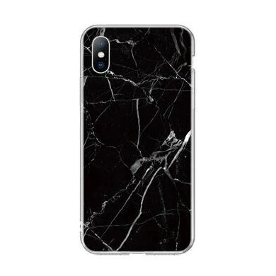 Pokrowiec silikonowy Marble marmur czarny Apple iPhone 11 / 2