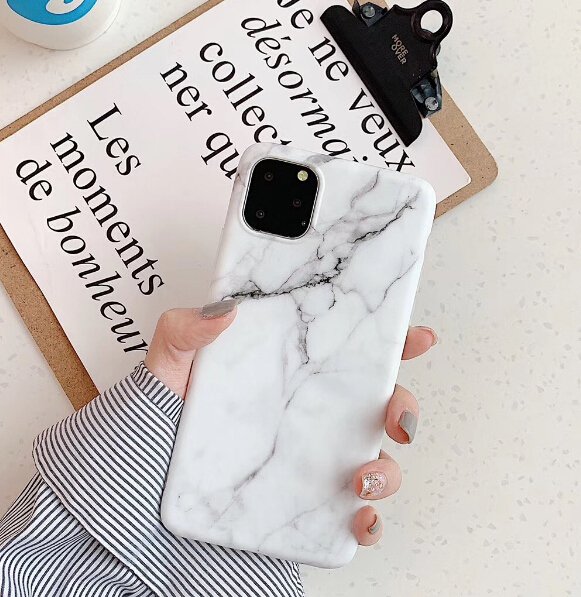 Pokrowiec silikonowy Marble marmur czarny Apple iPhone 8 Plus / 6