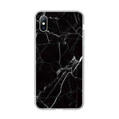 Pokrowiec silikonowy Marble marmur czarny Samsung Galaxy A42 5G / 2