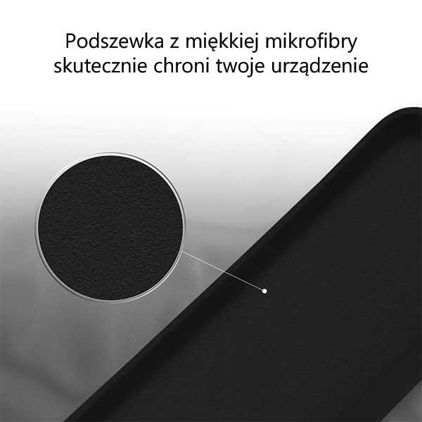 Pokrowiec silikonowy Mercury Goospery czarny Apple iPhone 12 / 6
