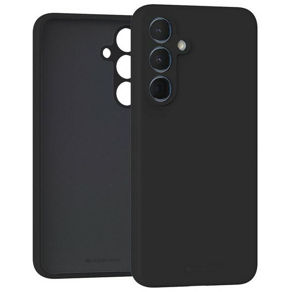 Pokrowiec silikonowy Mercury Goospery czarny Samsung Galaxy A55