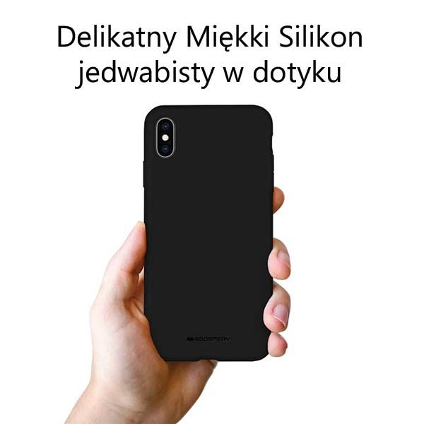 Pokrowiec silikonowy Mercury Goospery czarny Samsung Galaxy Note 10 / 3