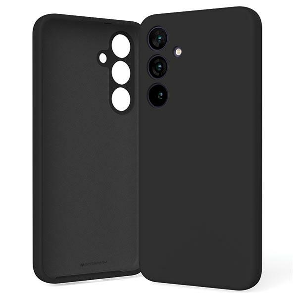 Pokrowiec silikonowy Mercury Goospery czarny Samsung Galaxy S24 Plus