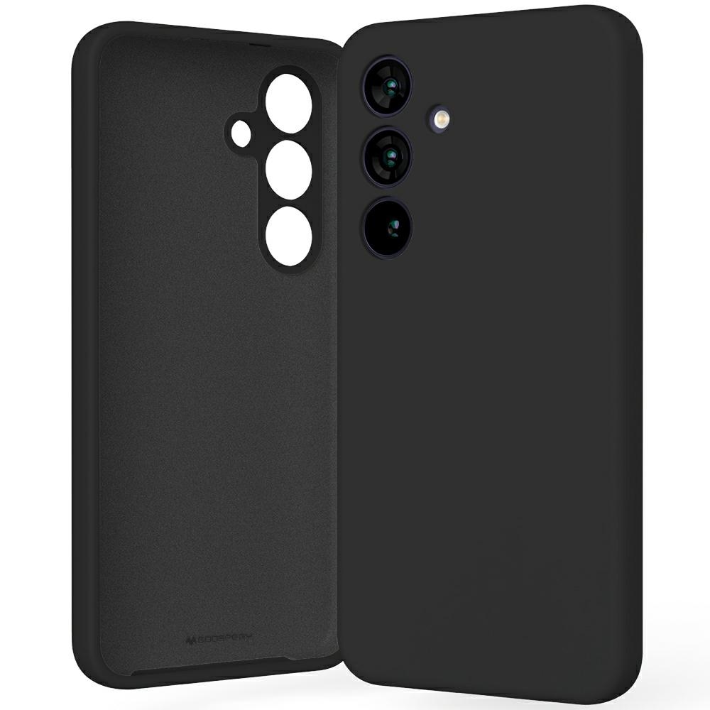 Pokrowiec silikonowy Mercury Goospery czarny Samsung Galaxy S25