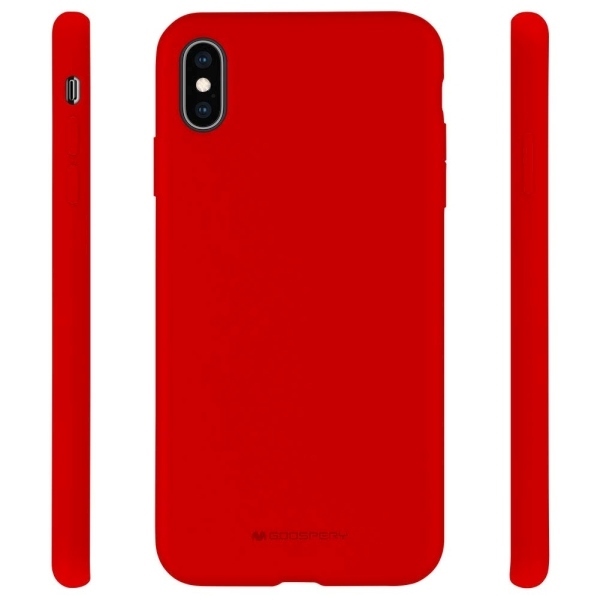 Pokrowiec silikonowy Mercury Goospery czerwony Apple iPhone 12 / 2